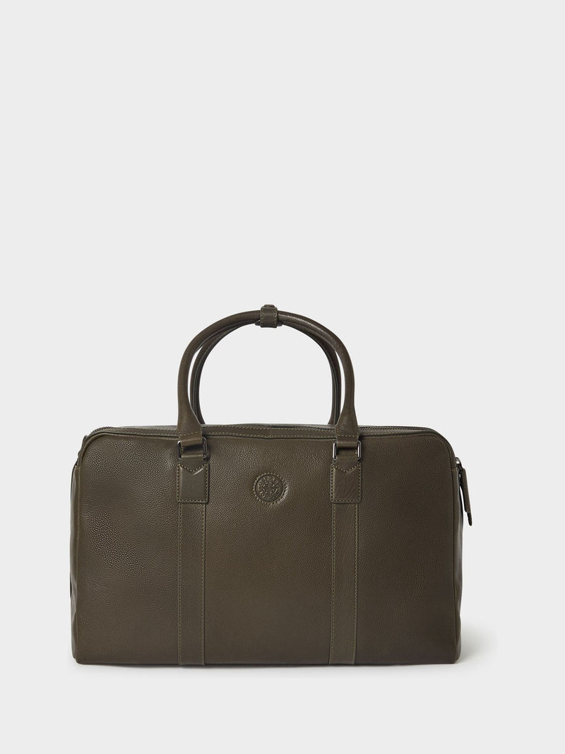 Osprey London Green Compass Leather Weekender (British brand)