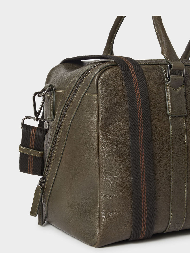 Osprey London Green Compass Leather Weekender (British brand)