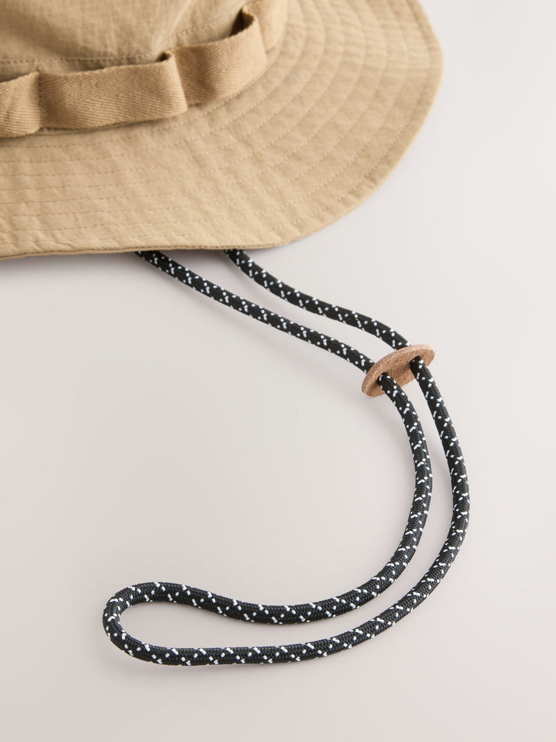 Brown ripstop boonie hat, imported from the UK