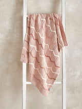 Next Mamas & Papas Pink Wave Small Knitted Blanket- Buy online at McGrocer
