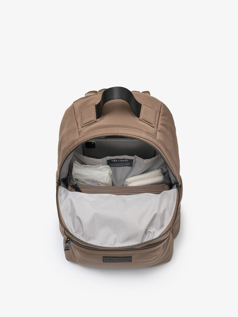 Tiba + Marl Brown Elwood 2.0 changing backpack (British brand)