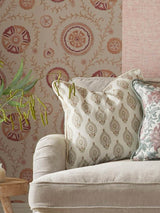 Next Esselle Home Cream Naya Motif Decorative Cushion 50x50cm- Buy online at McGrocer