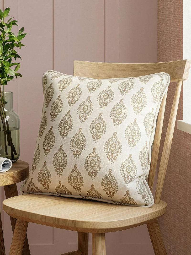 Esselle Home cream Naya motif cushion 50x50cm (British brand)