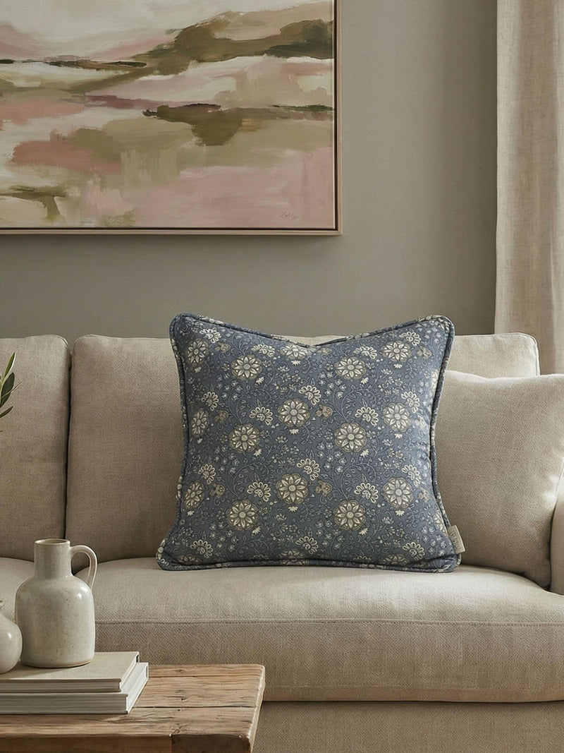 Esselle Home navy decorative cushion 50x50cm, UK version