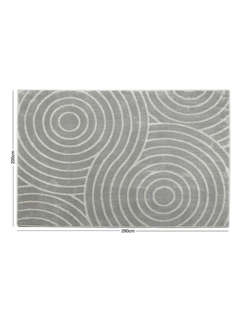 Arthouse Grey Rhythm Sculpt rug - British product