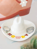 Something Different white cowboy hat trinket dish (British brand)