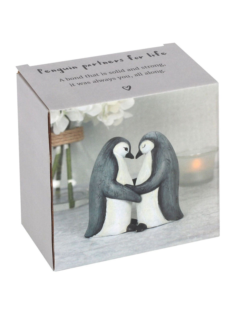 Something Different black penguin partners for life ornament - British product