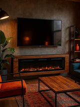 Next Dimplex Sense 60 Inch Optiflame Electric Media Wall Fire - Black- Buy online at McGrocer