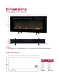 Dimplex Sierra 48 inch electric media wall fire, UK version