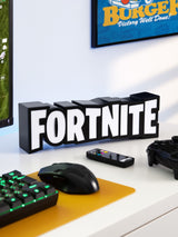 Next Fortnite Black Logo Light RGB LED Gaming Light 32cm- Buy online at McGrocer