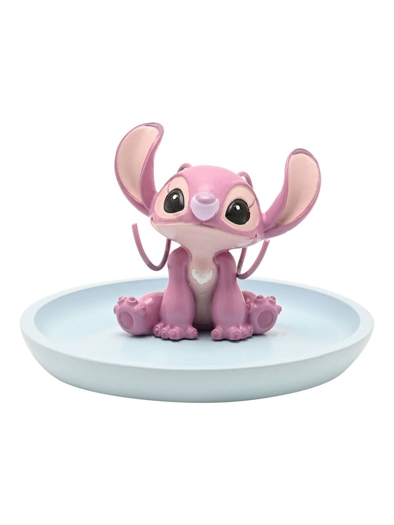 Widdop Disney Stitch trinket dish with 3D Angel figurine, UK version