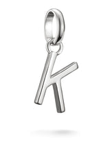 Next Thomas Sabo Silver Charm Connect Letter K Pendant- Buy online at McGrocer