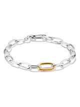 Bracelet à breloques bicolore Thomas Sabo Connect 17 cm argent