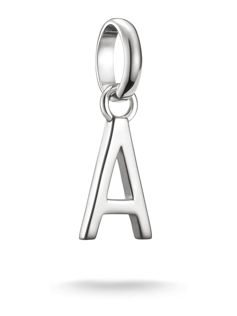 Thomas Sabo silver charm pendant letter A, imported from the UK