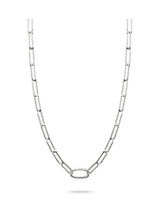 Thomas Sabo Silver Plated Connect Paperclip Link Necklace 50cm