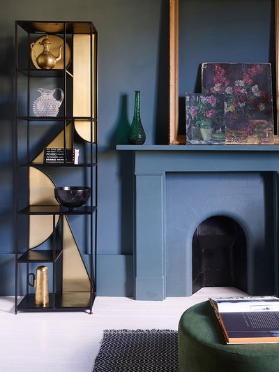 Next Swoon Black Pablo Mango Wood Narrow Shelving- Buy online at McGrocer