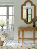 La Redoute Intérieurs Natural Rivia rattan mirror 120x73cm, imported from the UK