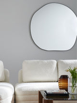 Next La Redoute Intérieurs Ornica Black Shaped Wall Mirror 120 x 120cm- Buy online at McGrocer