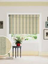 Next Land & Shore Green Fintra Stripe Roller Blind- Buy online at McGrocer
