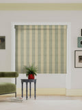 Land & Shore Green Fintra Stripe roller blind - British product
