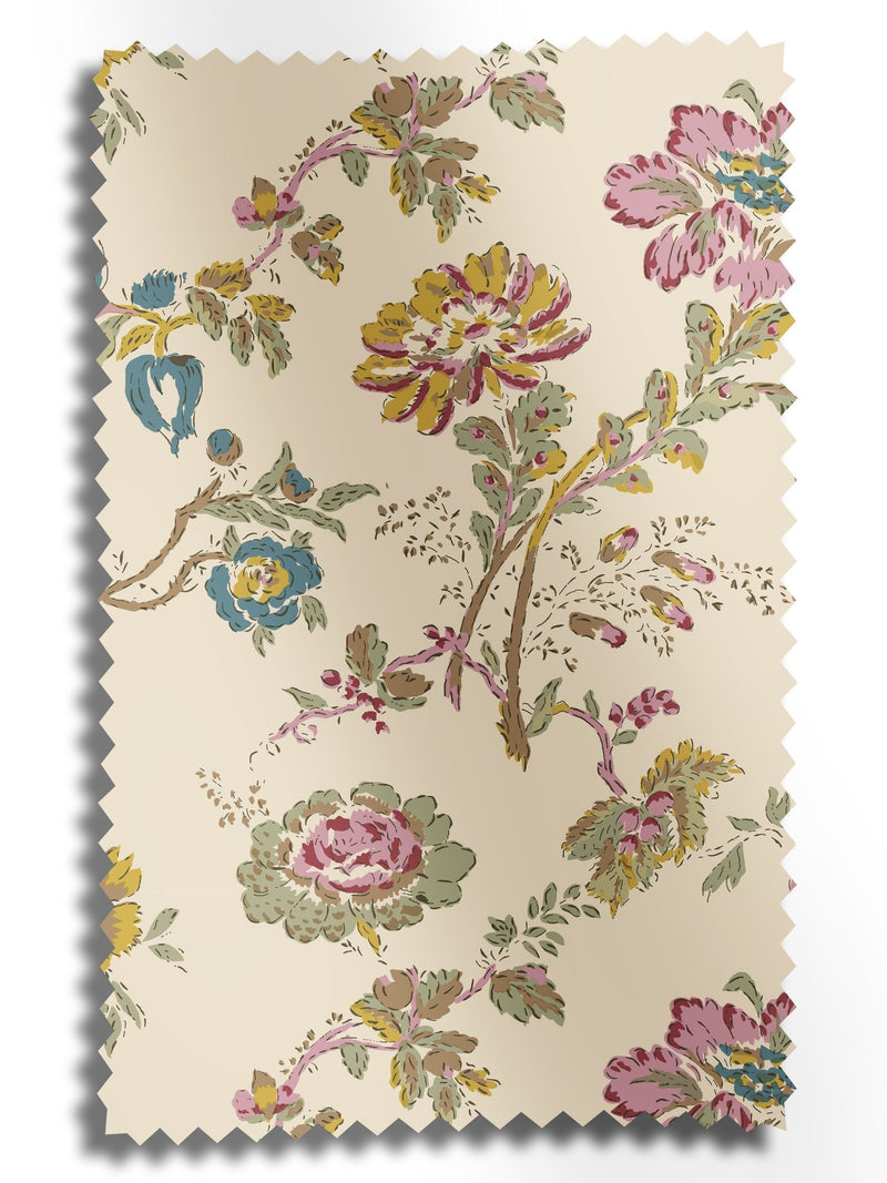 Land & Shore Orchard roller blind green floral 600x320mm - British product