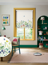 Next Wee Blue Bell Spring Garden Explorer Panel Made to Measure Green Roller Blind- Buy online at McGrocer