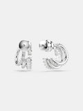 Swarovski Hyperbola earrings rhodium plated cubic zirconia, imported from the UK
