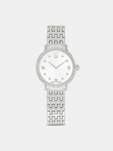 Next Swarovski Silver Tone Imber Watch 31mm- Buy online at McGrocer