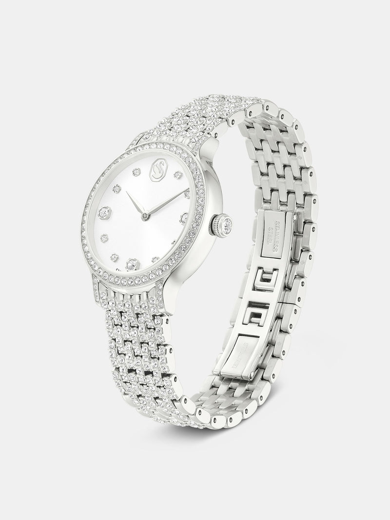 Swarovski Imber silver tone crystal watch - British product
