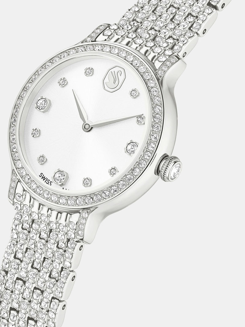 Swarovski Imber silver tone crystal watch - British product