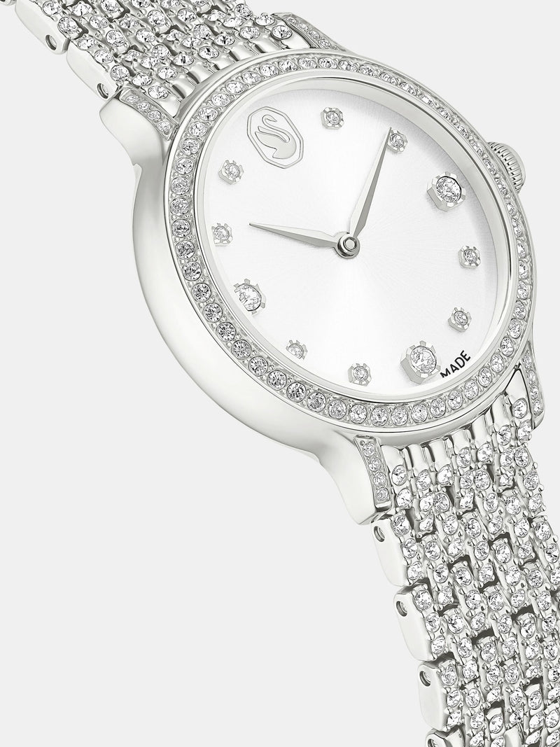 Swarovski Imber silver tone crystal watch - British product