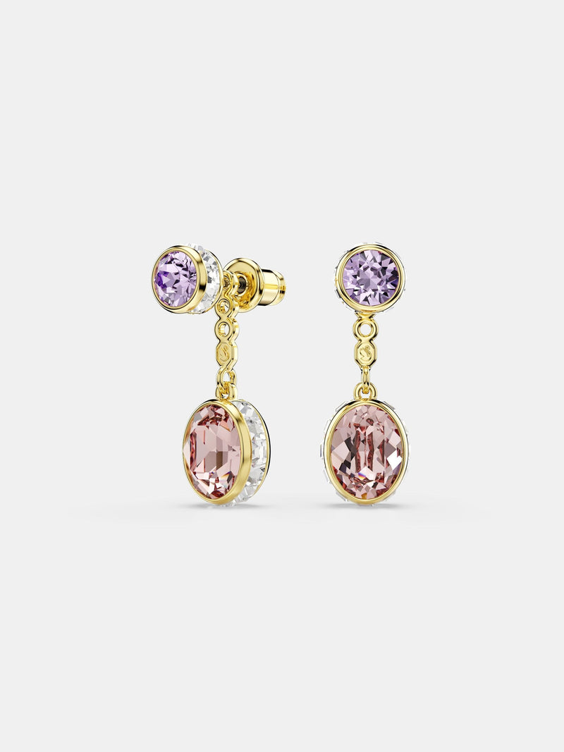 Swarovski Chroma drop earrings 18K gold plated (British brand)
