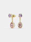 Swarovski Chroma drop earrings 18K gold plated (British brand)