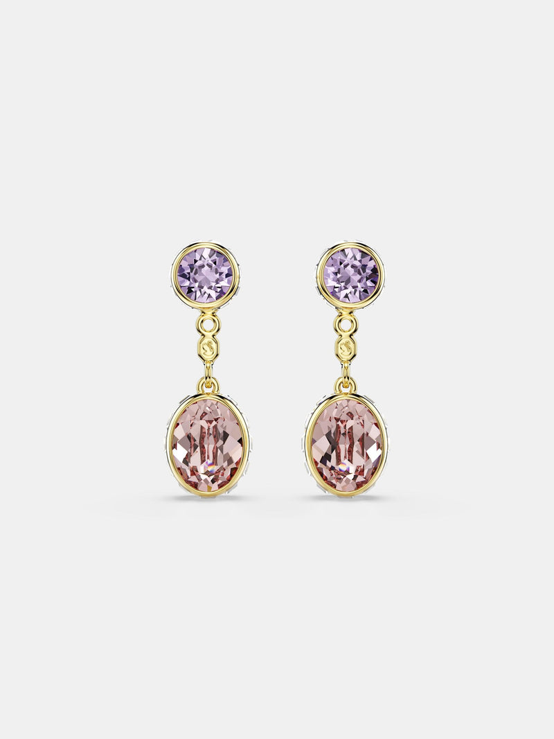 Swarovski Chroma drop earrings 18K gold plated (British brand)