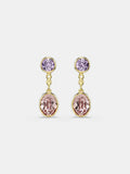 Swarovski Chroma drop earrings 18K gold plated (British brand)