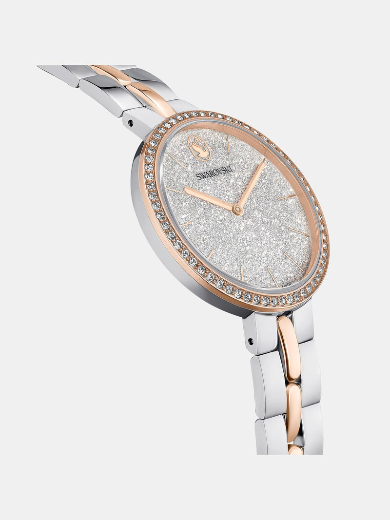 Swarovski Cosmopolitan watch with crystals and rose gold-tone (British brand)