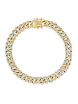 Next The Diamond Store Havana Cuban Lab Diamond Bracelet 0.50ct 8.25 Inch 18K Gold Vermeil- Buy online at McGrocer