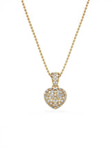 Next The Diamond Store White Lab Diamond Heart Pendant Necklace 0.50ct 18K Gold Vermeil- Buy online at McGrocer