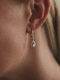 The Diamond Store pear halo lab diamond earrings 0.20ct, UK version