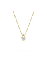 Next The Diamond Store 18K Gold Vermeil Teardrop 0.10ct Round Cut Lab Grown Solitaire Pendant Necklace- Buy online at McGrocer