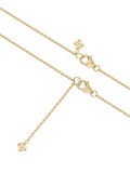 The Diamond Store gold vermeil teardrop pendant necklace 0.10ct lab grown diamond (British brand)