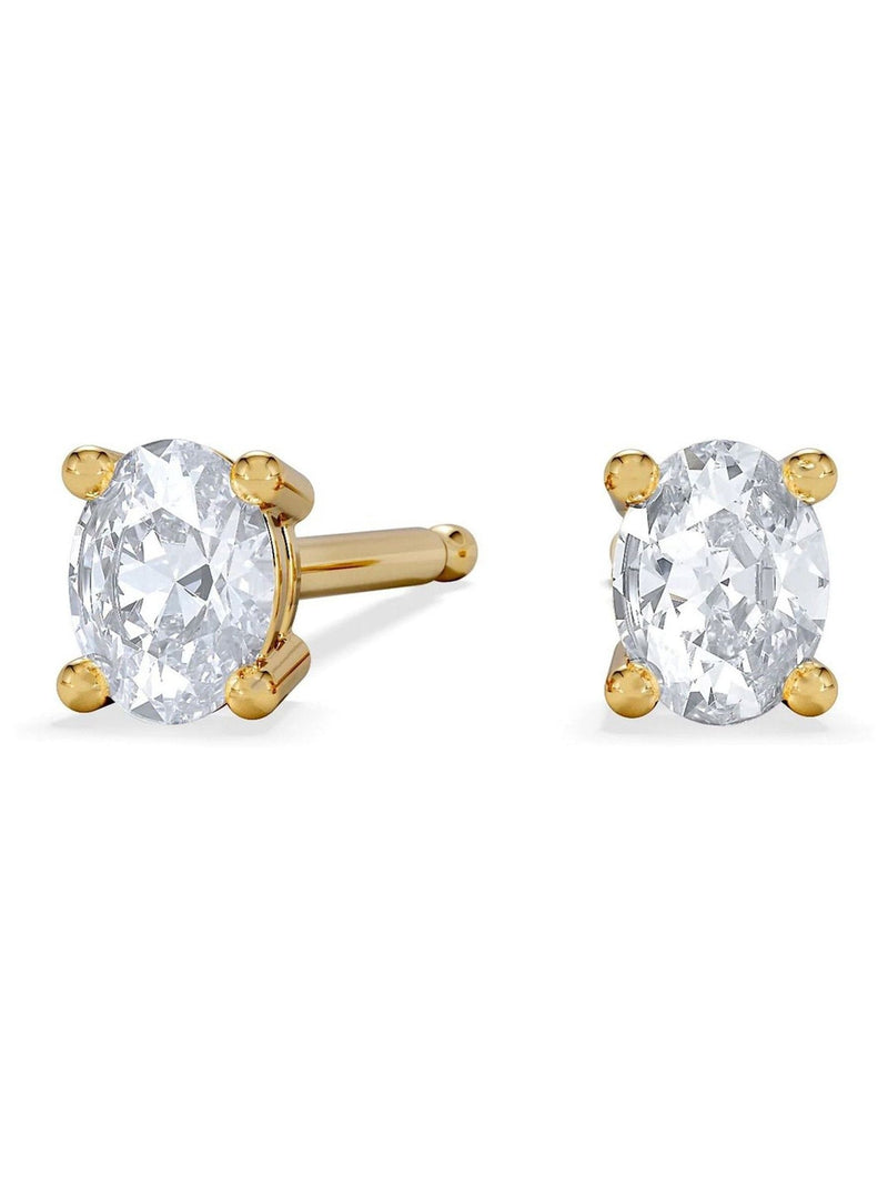The Diamond Store oval cut lab diamond stud earrings 0.30ct, imported from the UK