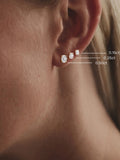The Diamond Store oval cut lab diamond stud earrings 0.30ct, imported from the UK