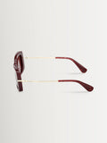 Max Mara brown acetate sunglasses vintage geometric design - British product