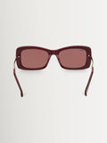Max Mara brown acetate sunglasses vintage geometric design - British product