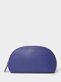 Osprey London Purple Tilly Leather Makeup Bag (British brand)