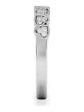 The Diamond Store heart half eternity ring 0.11ct lab diamond - British product