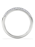 The Diamond Store lab diamond micro pave half eternity ring, UK version