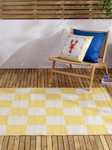 Next Furn Yellow Checkerboard Outdoor Rug 120x180cm- Buy online at McGrocer