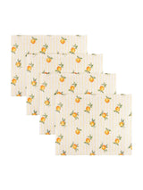 Next Furn Set of 4 Yellow Fruits Oranges Indoor/Outdoor Placemats- Buy online at McGrocer